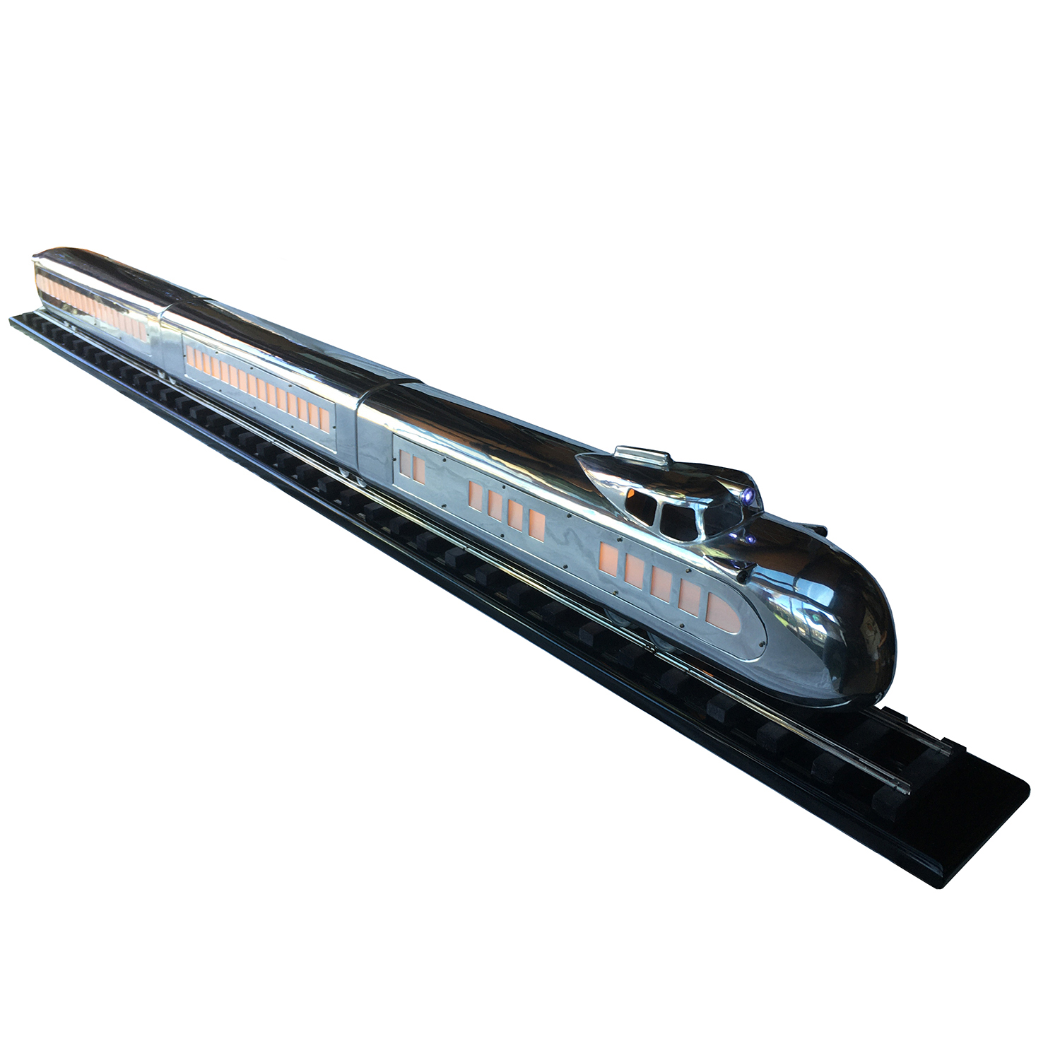 Art Deco Streamline Train Model - Standard Gauge - 6 ft - Off The