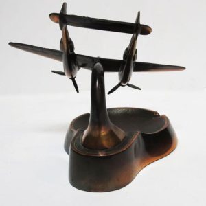 Deco Airplane Ashtray