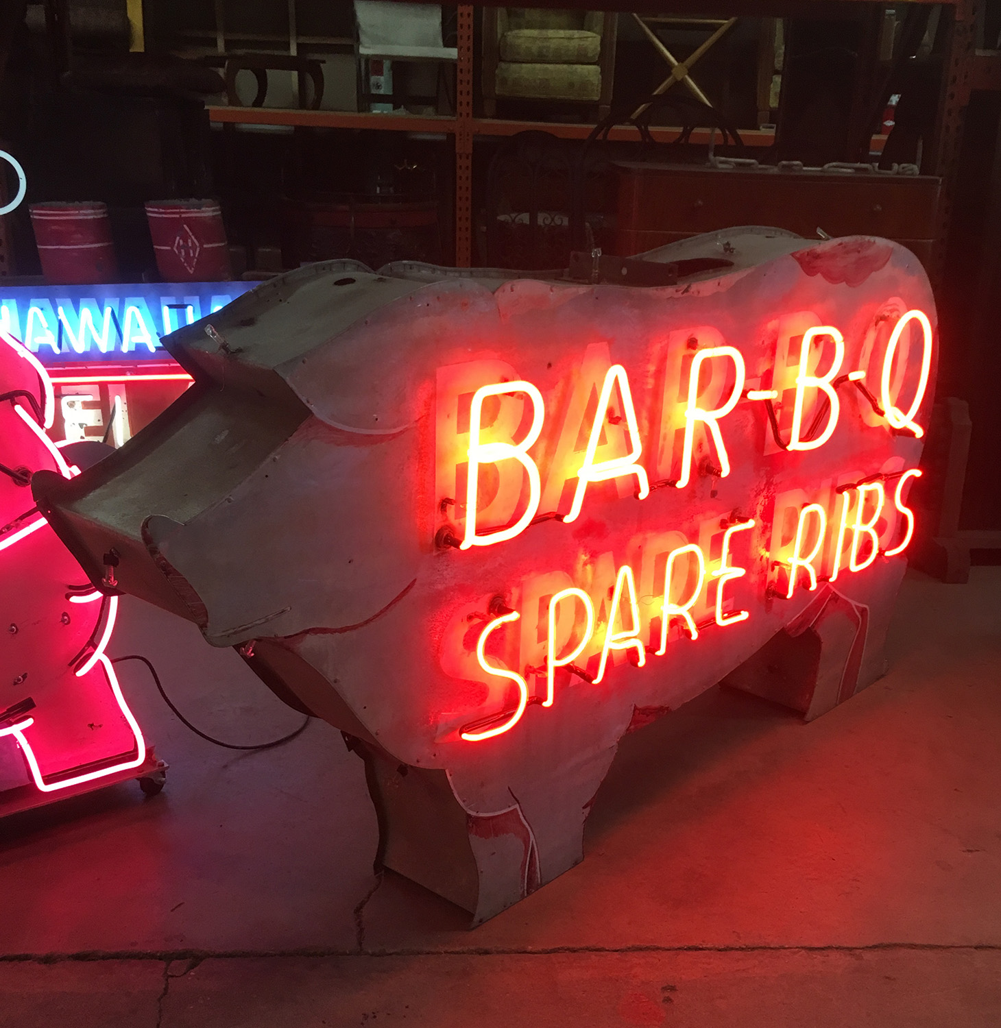 Neon Pig Sign