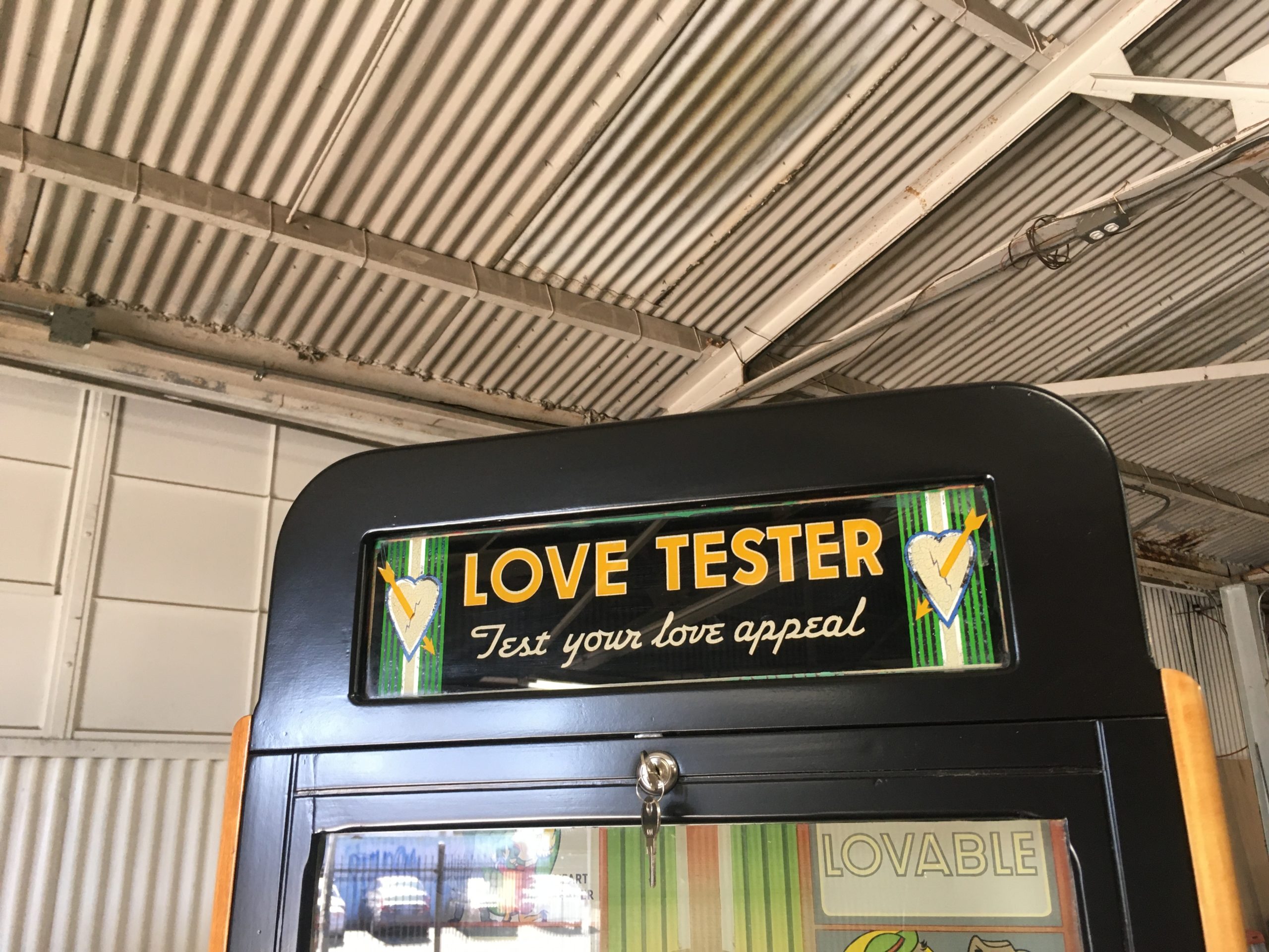 The Love Tester! Vintage Arcade Machine 