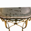 French Metal Console Table